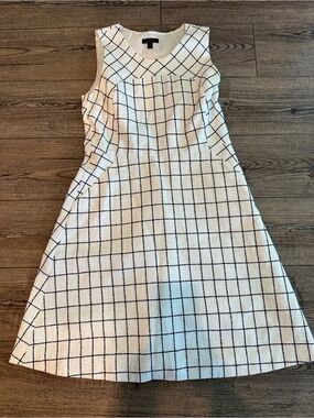 Vintage J. Crew Tweed Suiting A-Line Dress 10